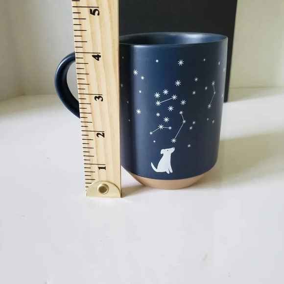 Pet Shop by Fringe Studio Blue/Tan Celestial Dog  Stoneware Mug. - Picture 7 of 7